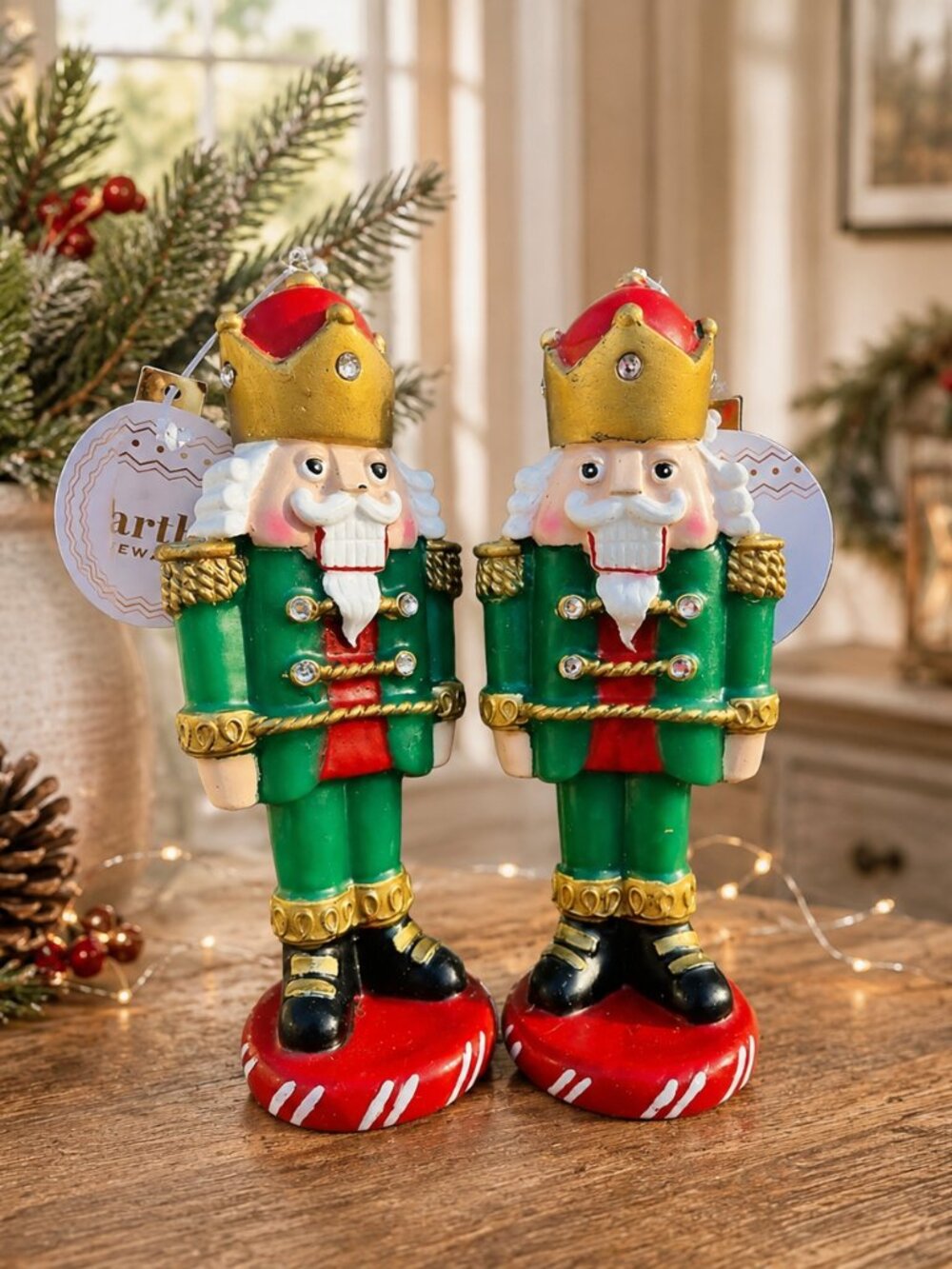 Martha Stewart Nutcracker King Candle Set 7.5” Christmas Decor NWT